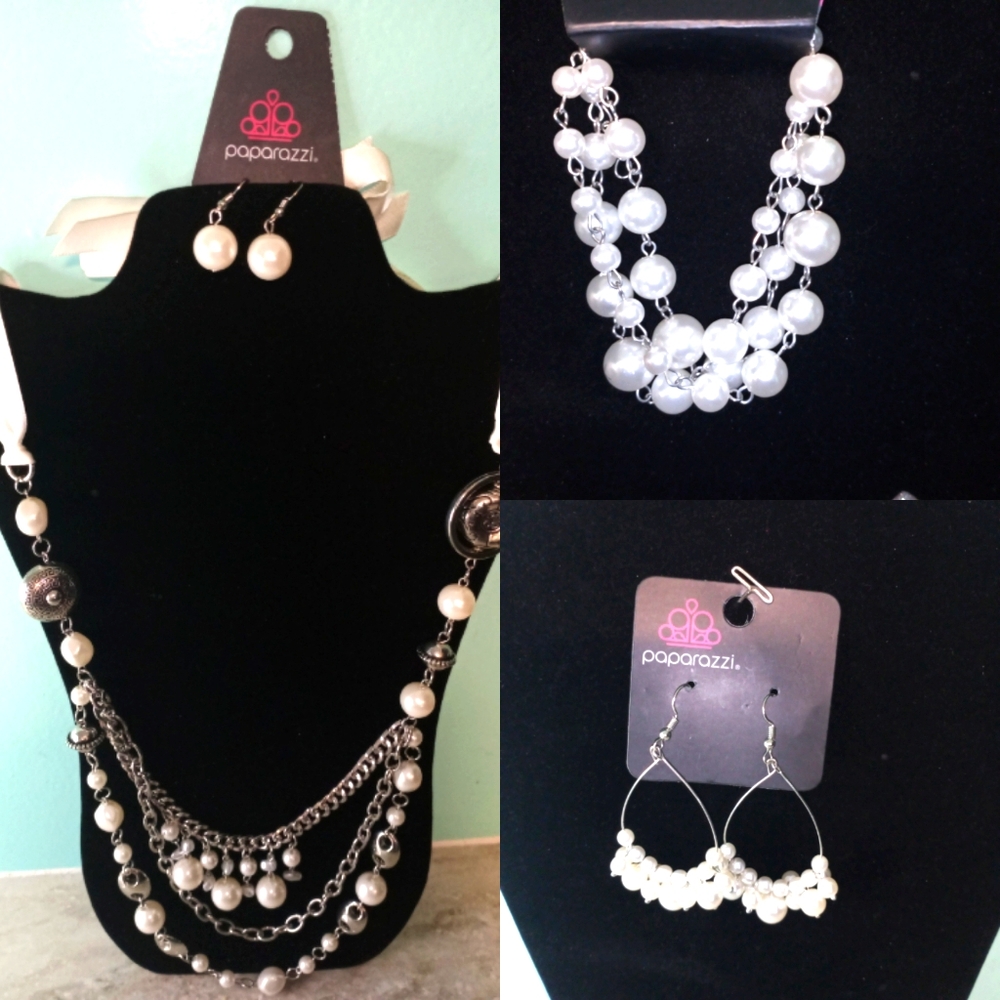 Necklace with earrings bracelet